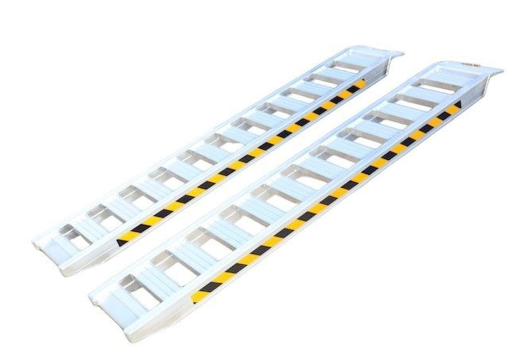 The Ramp People Loading Ramps Pair 3000kg Capacity (2500mm) | Non-folding Portable Aluminium Ramps for Plant Machinery, Diggers, Ride-on Mowers - Vans, Trailers