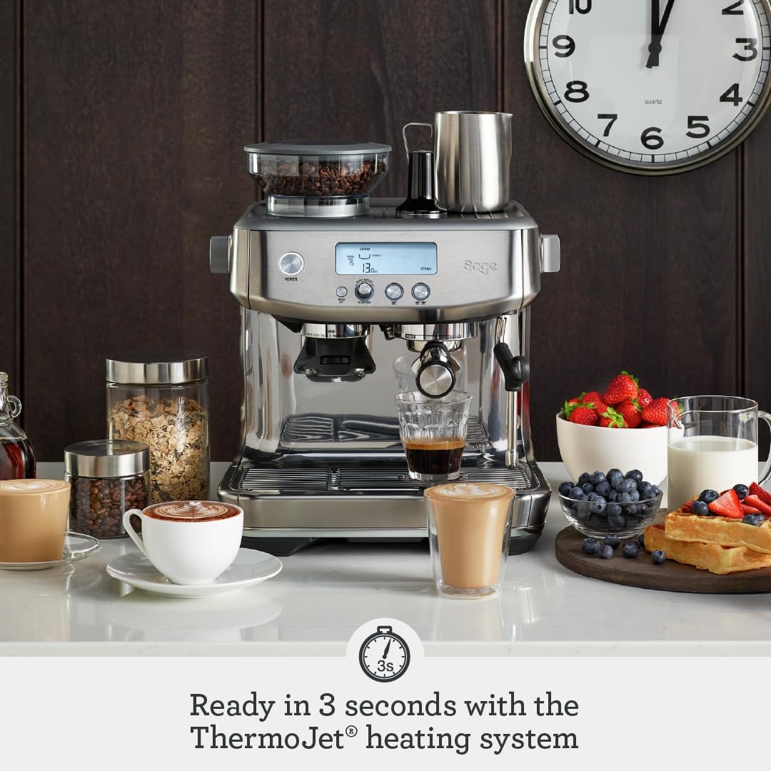 Sage Barista Pro, Bean to Cup Machine, Brushed Stainless Steel