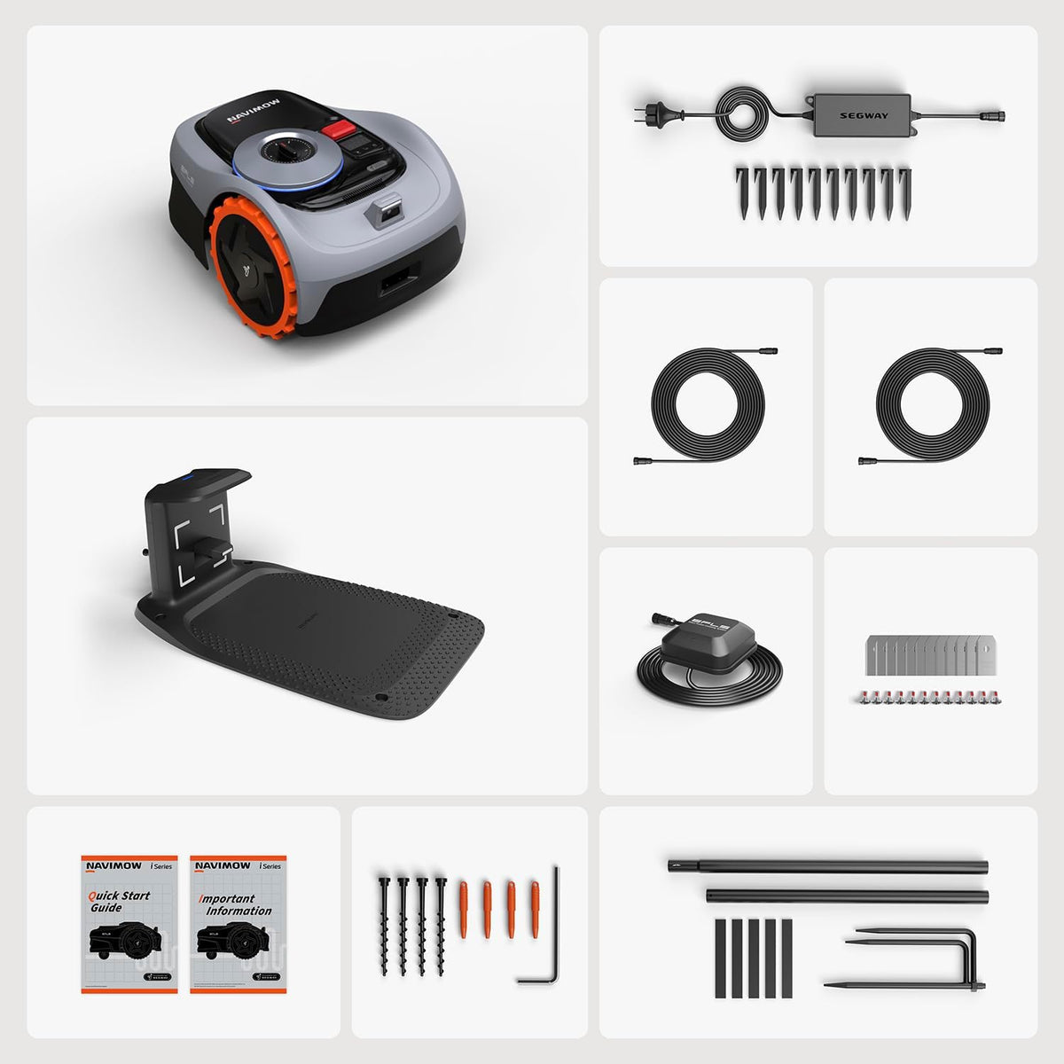 Segway Navimow i105E Robotic Lawn mower without Boundary, Rec. 500 m²