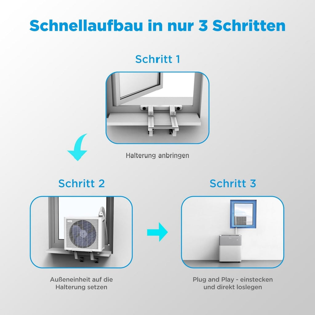 Midea Portasplit Cool Mobile Air Conditioner, cooling only, A++, 8,000 BTU, 2.3 kW
