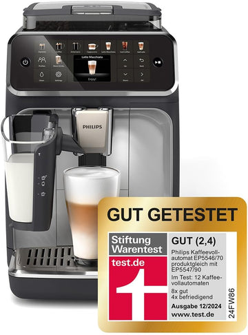 PHILIPS Kaffeevollautomat LatteGo 5500 Silber