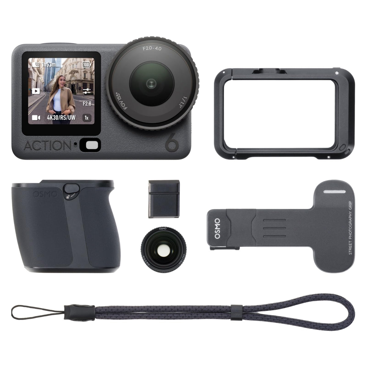 DJI Osmo Action 6 Capture More Combo, 8K Action Camera for Multi Scenarios