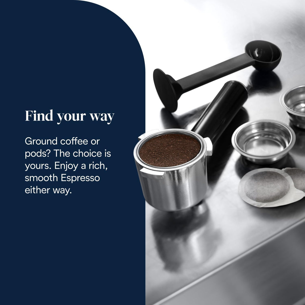 De'Longhi Dedica Style - Manual Espresso Machine Manual Milk Frother Metal