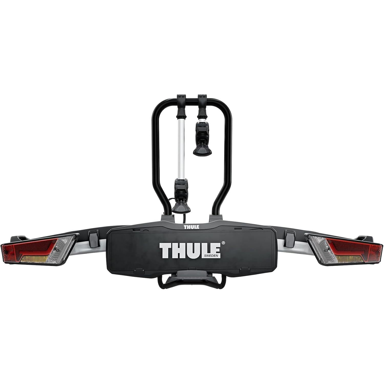 Thule EasyFold XT bike carrier for 2 bikes, black/aluminium towbar