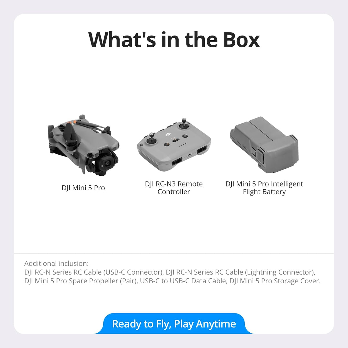 DJI Mini 5 Pro, Ultra-Light Drone With Camera, 1-Inch CMOS, Gift, C0