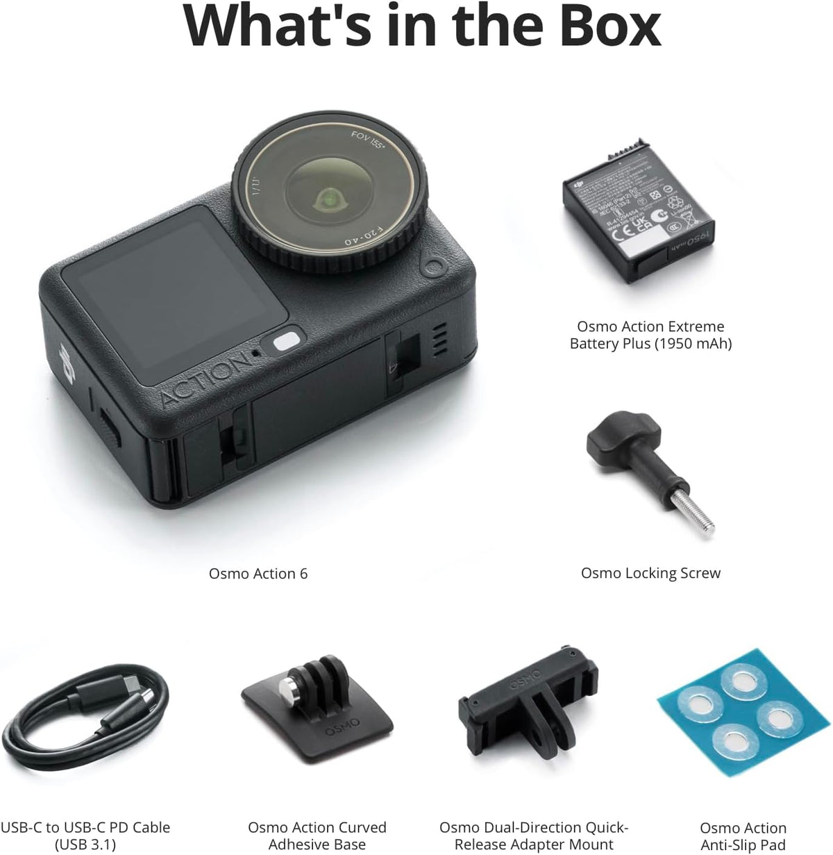 DJI Osmo Action 6 Standard Combo, 8K Action Camera for Daily Use