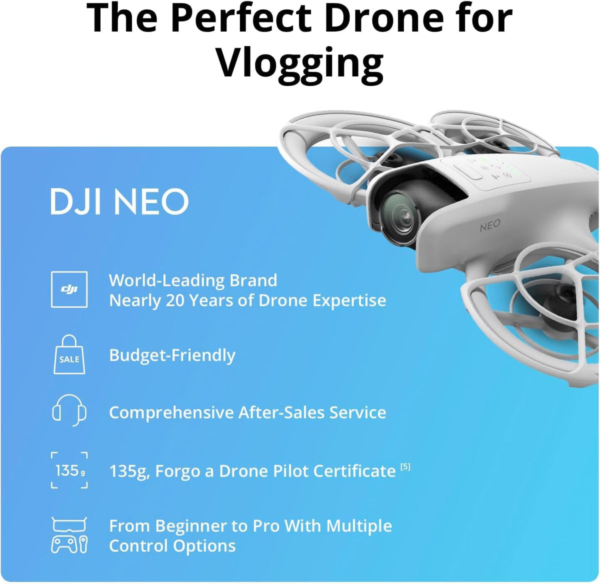DJI Neo Motion Fly More Combo, Mini Drone With 4K UHD Camera for Adults