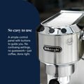 De'Longhi Dedica Style - Manual Espresso Machine Manual Milk Frother Metal