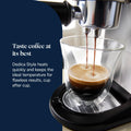 De'Longhi Dedica Style - Manual Espresso Machine Manual Milk Frother Metal