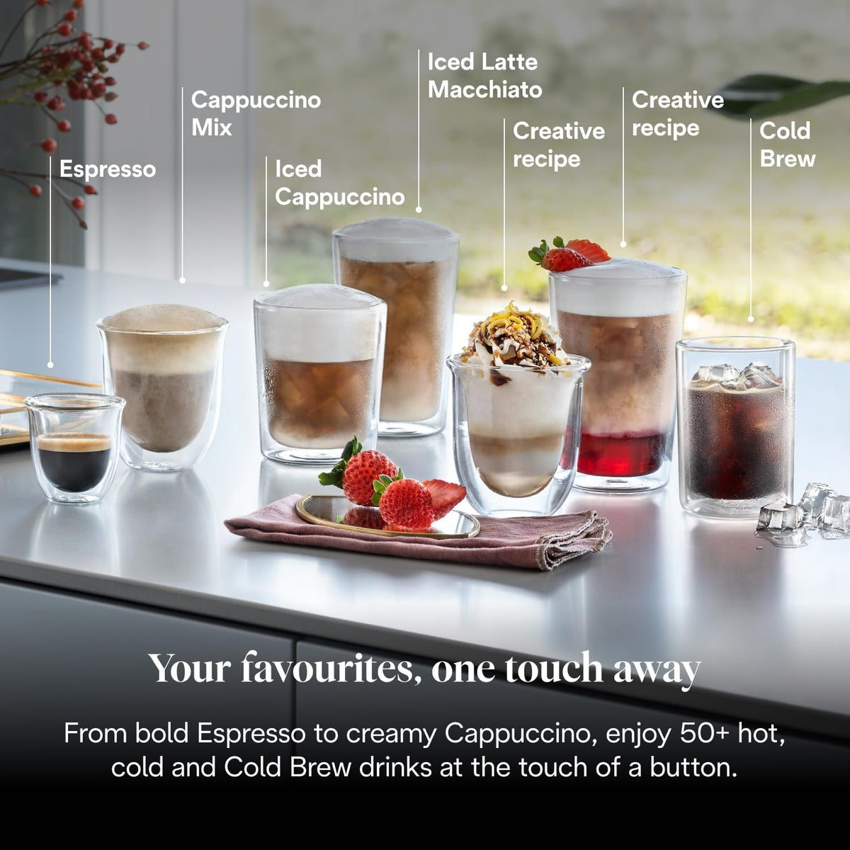 De'Longhi Eletta Explore - Automatic Coffee Machine 50+ Drinks Cold Brew