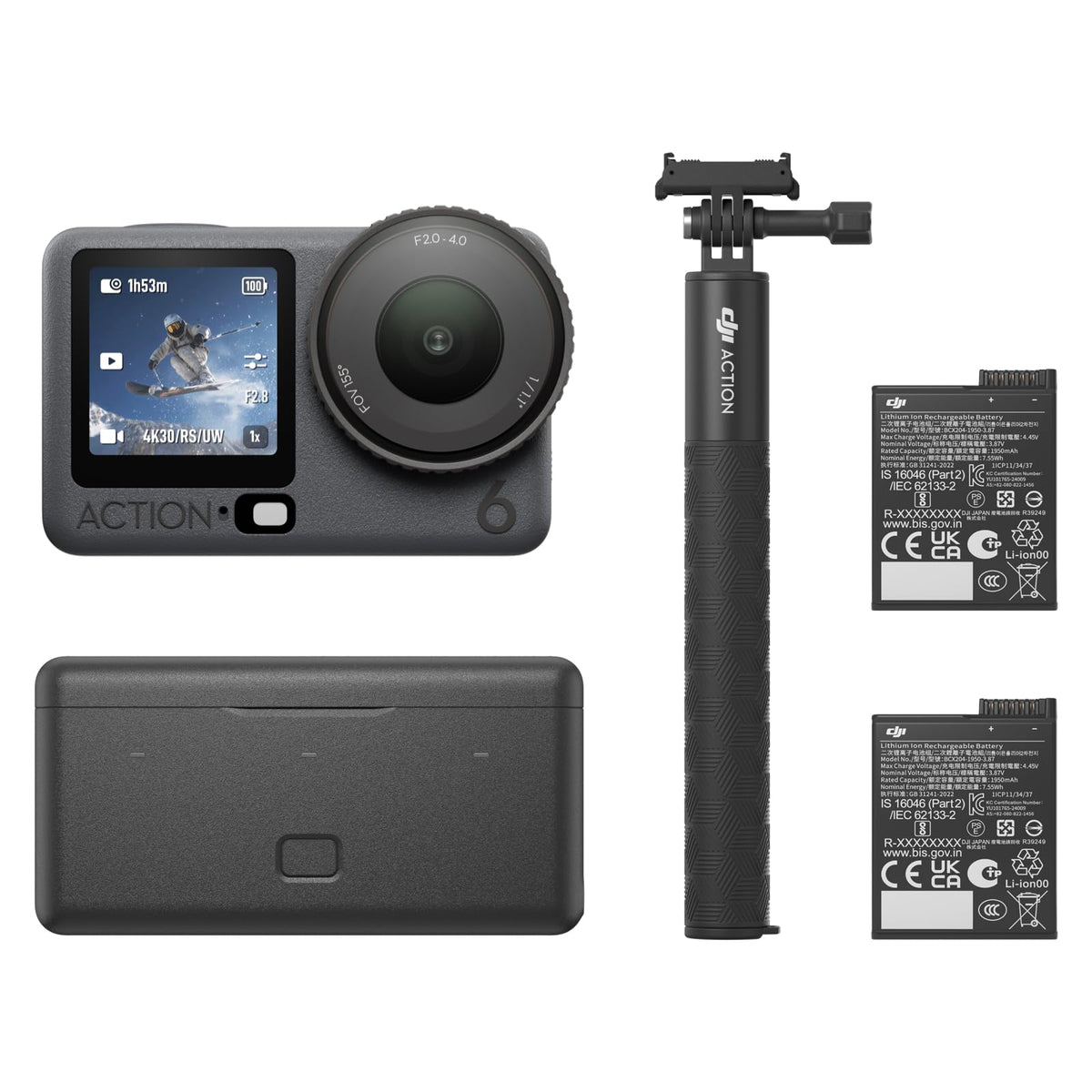 DJI Osmo Action 6 Standard Combo, 8K Action Camera for Daily Use