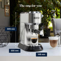 De'Longhi Dedica Style - Manual Espresso Machine Manual Milk Frother Metal