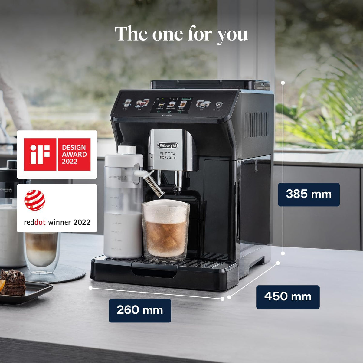 De'Longhi Eletta Explore - Automatic Coffee Machine 50+ Drinks Cold Brew