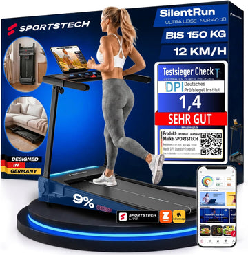 Sportstech Klappbares Laufband, 12 km/h