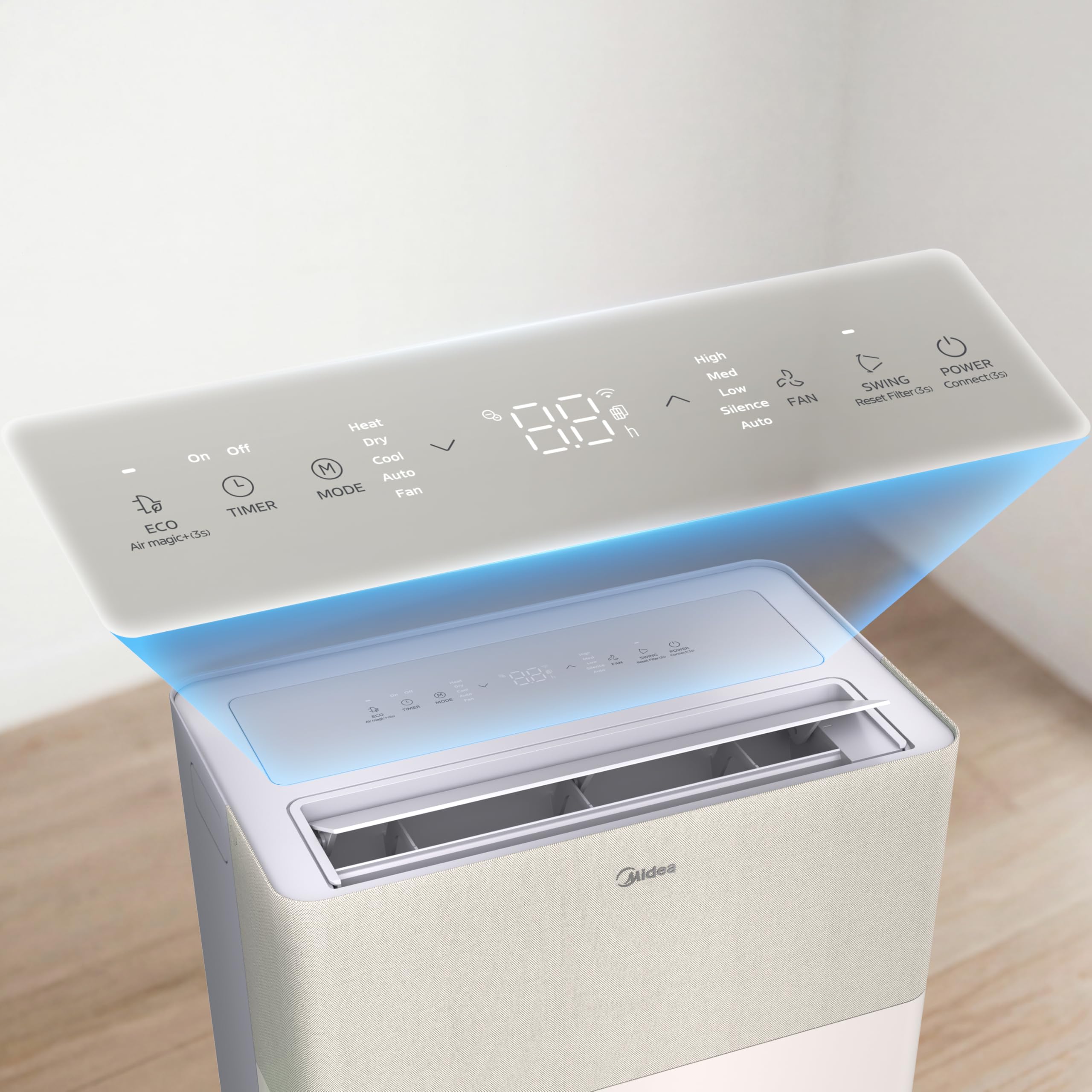 Midea PortaSplit-E Mobile Air Conditioner, Cooling A++/Heating A+