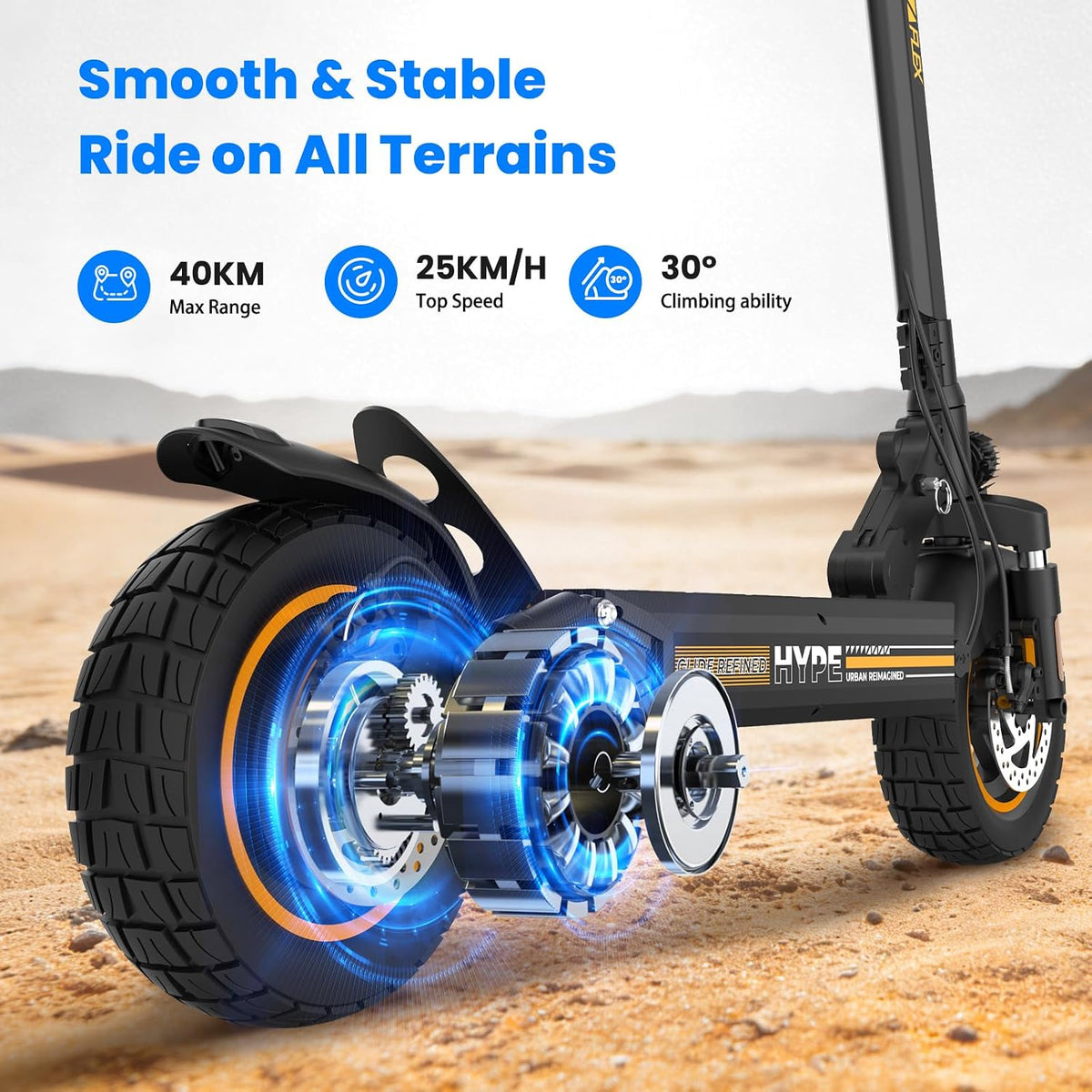 W9 Series Electric Scooter Adult E Scooter Off Road 40km Range
