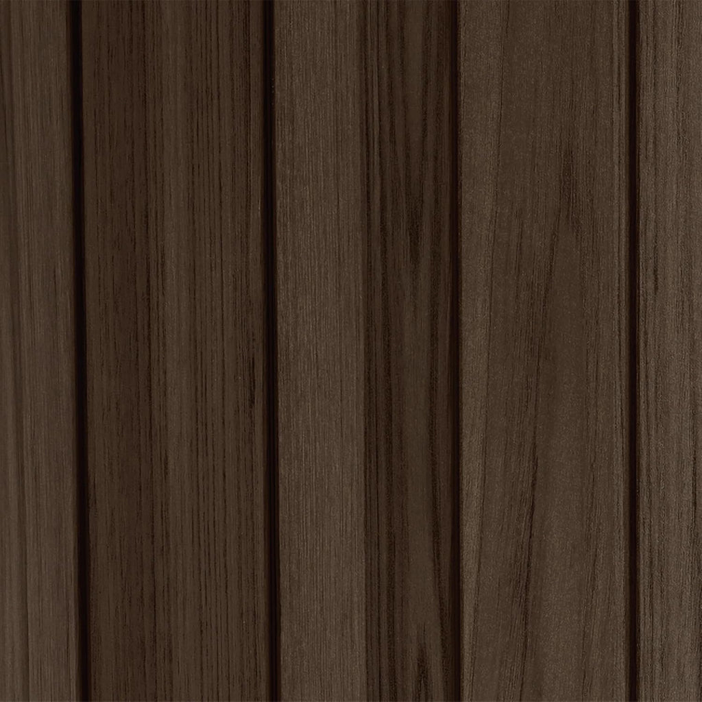 Keter Signature 7x7ft Pent Shed - Rosewood| Premium Weather‑Resistant Outdoor Storage with Steel‑Reinforced Roof & Lockable Double Doors