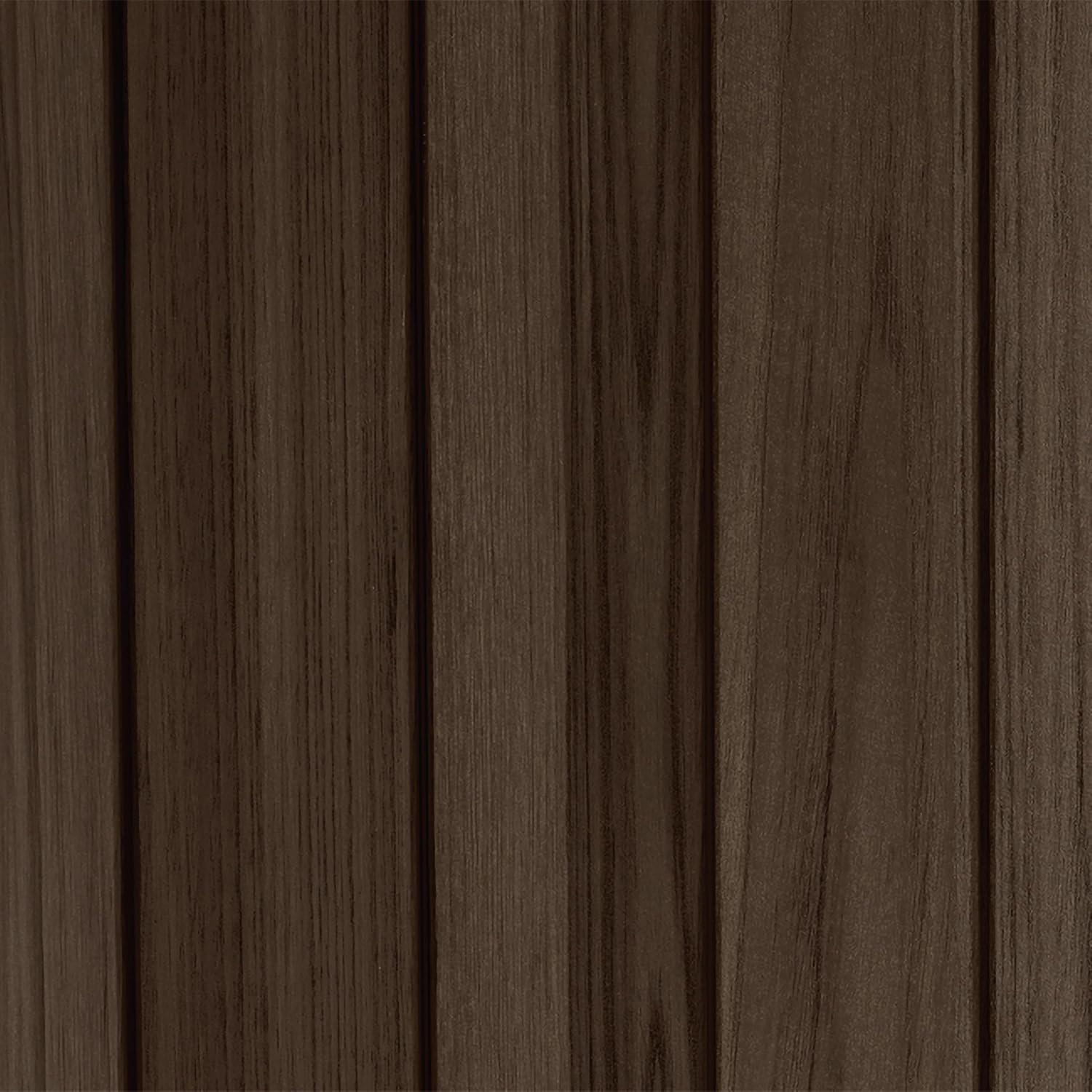 Keter Signature 7x7ft Pent Shed - Rosewood| Premium Weather‑Resistant Outdoor Storage with Steel‑Reinforced Roof & Lockable Double Doors