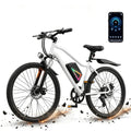 Finbike 26in Electric Bikes for Adults, 100KM Range, APP and USB Charging