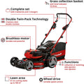 Einhell Cordless Lawnmower 47cm with Battery (x4) and Twin-Charger (x2) 36V