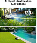 MAMMOTION YUKA 3000 Robot Lawn Mower, Perimeter Wire free,Recommended 3000 m, Max.4000 m,Equipped with Ultrasense Al vision, Handles 45% slopes Cutting Heights 20-90mm, Automatic Mapping