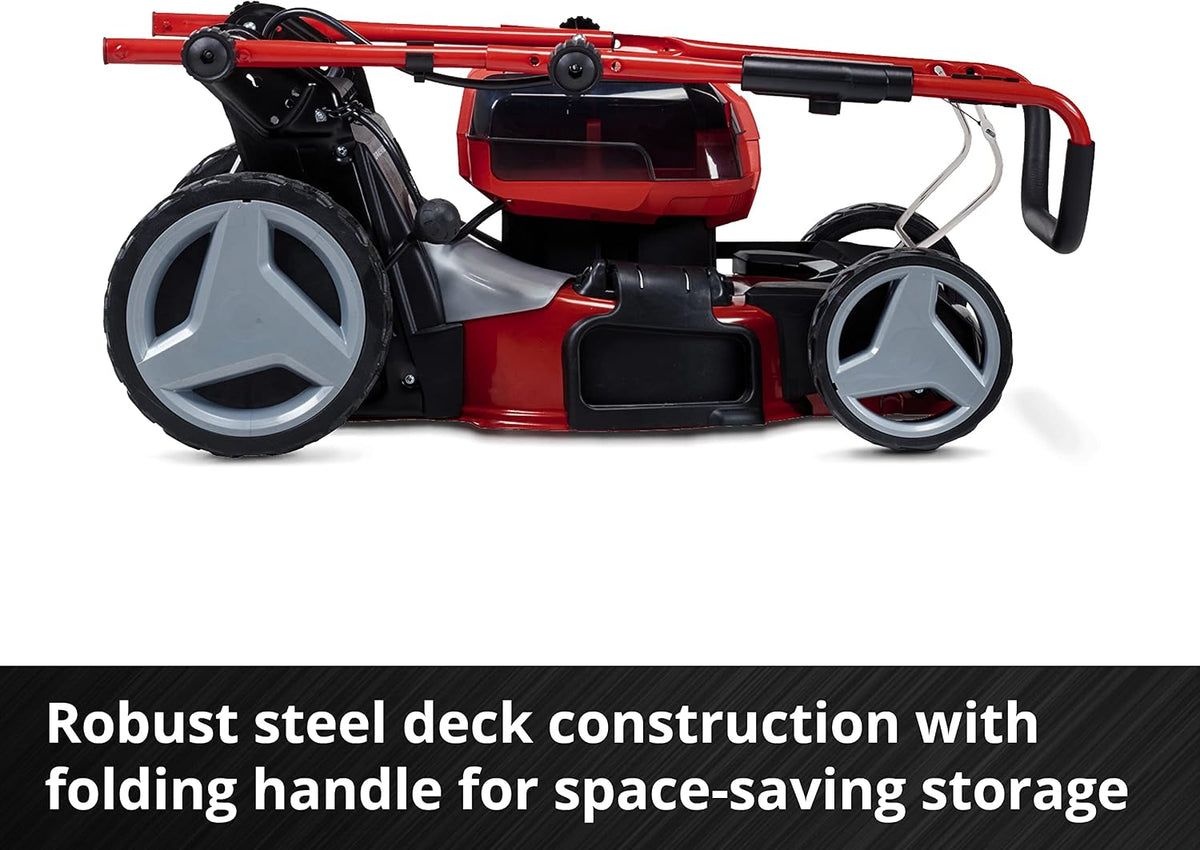 Einhell Cordless Lawnmower 47cm with Battery (x4) and Twin-Charger (x2) 36V