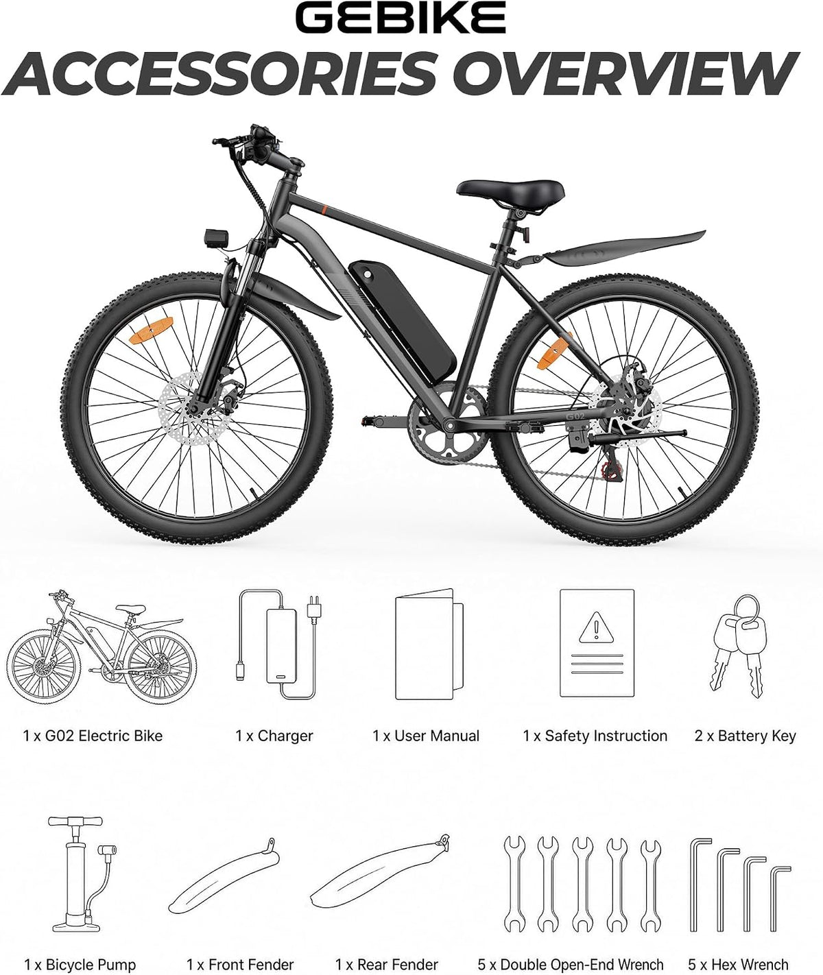 Electric Bike for Adults, 26" Ebike with 36V 13Ah Battery, Up to 90KM Range