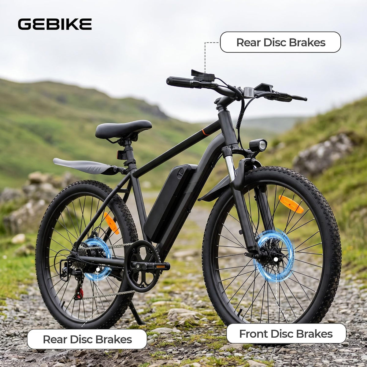 Electric Bike for Adults, 26" Ebike with 36V 13Ah Battery, Up to 90KM Range