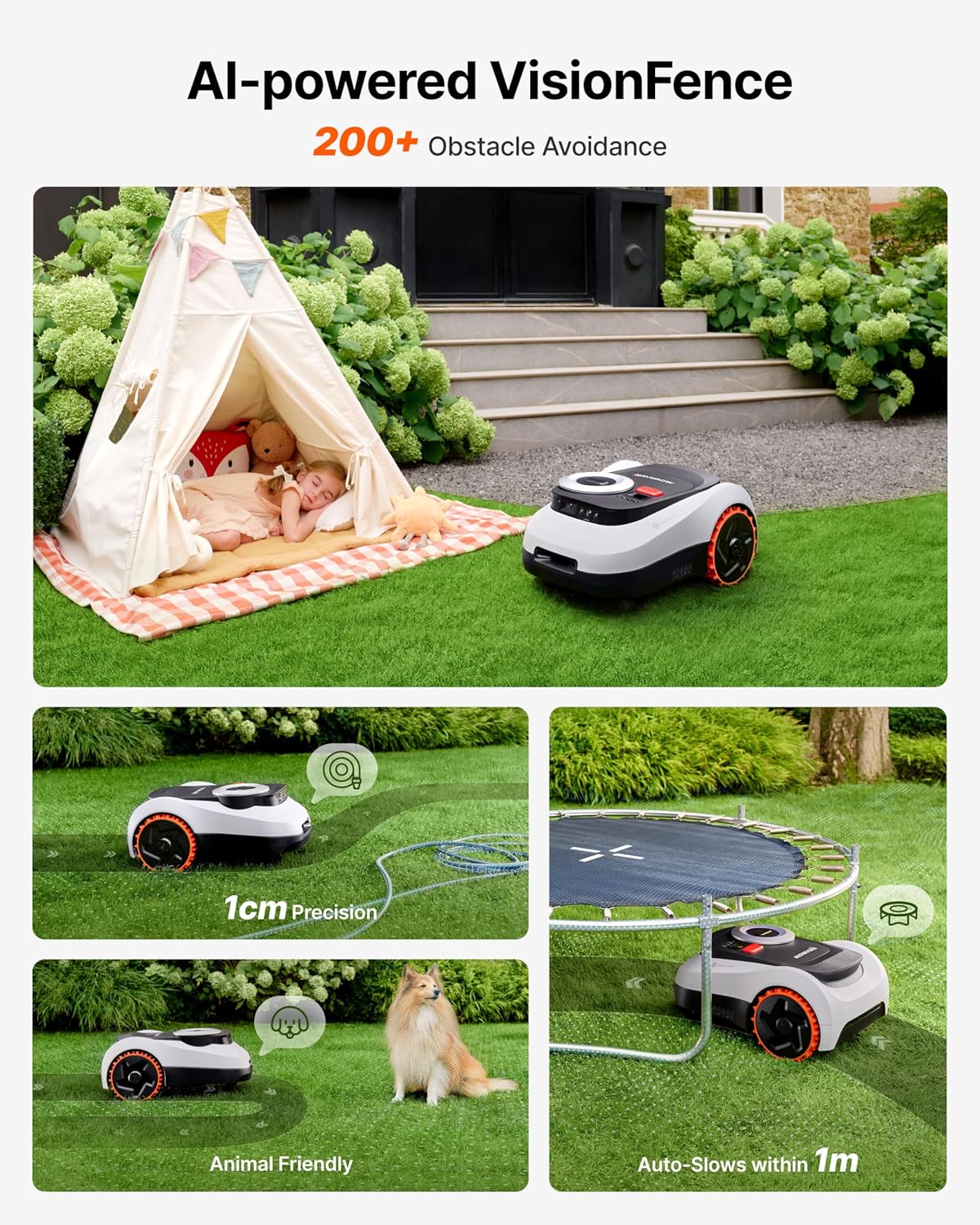 Segway Navimow i215 LiDAR Robotic Lawn Mower without Boundary, Rec. 1500 m²