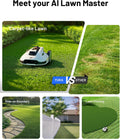 MAMMOTION YUKA 3000 Robot Lawn Mower, Perimeter Wire free,Recommended 3000 m, Max.4000 m,Equipped with Ultrasense Al vision, Handles 45% slopes Cutting Heights 20-90mm, Automatic Mapping
