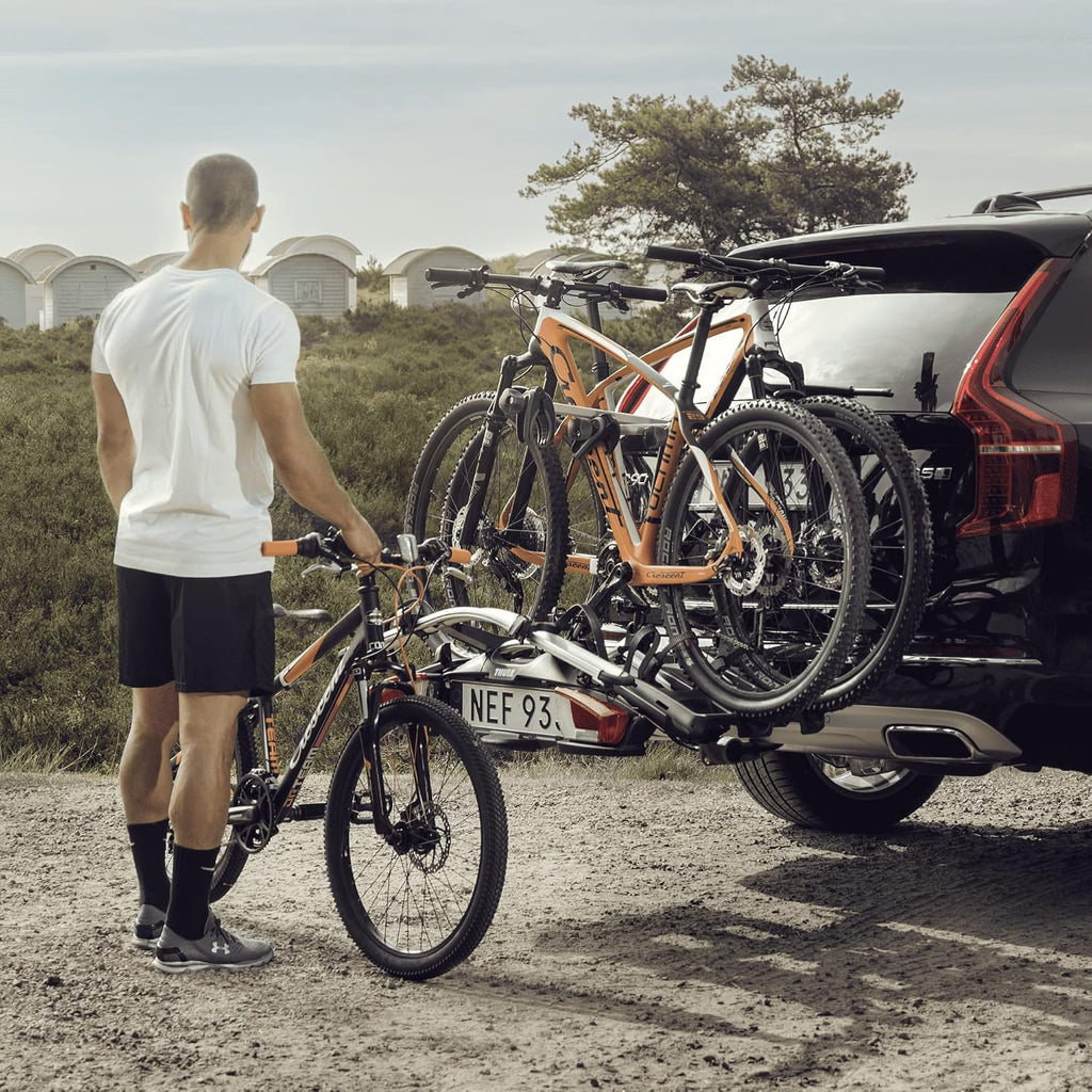 Thule Velocompact 13-pin Platform Towbar Bike Rack Black/aluminum, 3(4) bikes